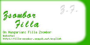 zsombor filla business card